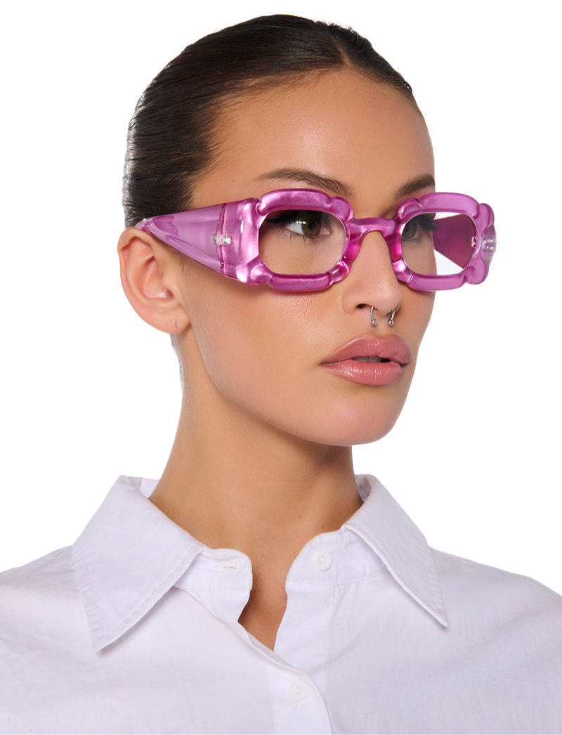 Pink Hibiscus Sunglasses